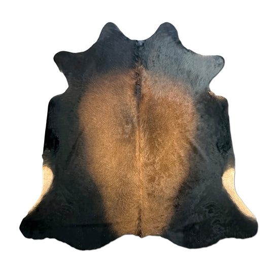 Black Brown Cowhide Rug