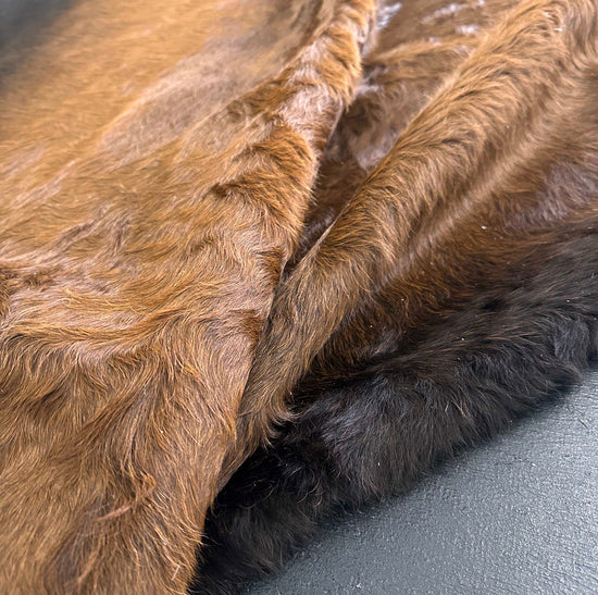Black Brown Cowhide Rug