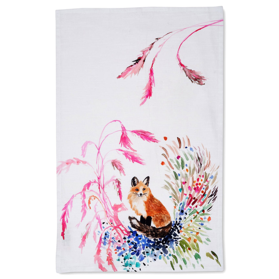 Tea Towel- Fox Vignette