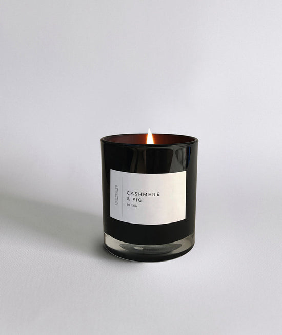 Cashmere and Fig Black Tumbler