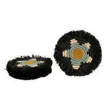 Load image into Gallery viewer, Seratonia Fringed Coasters - Oasis, Set of 4
