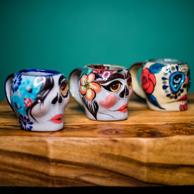 Catrina Sugar Skull Skeleton Mug