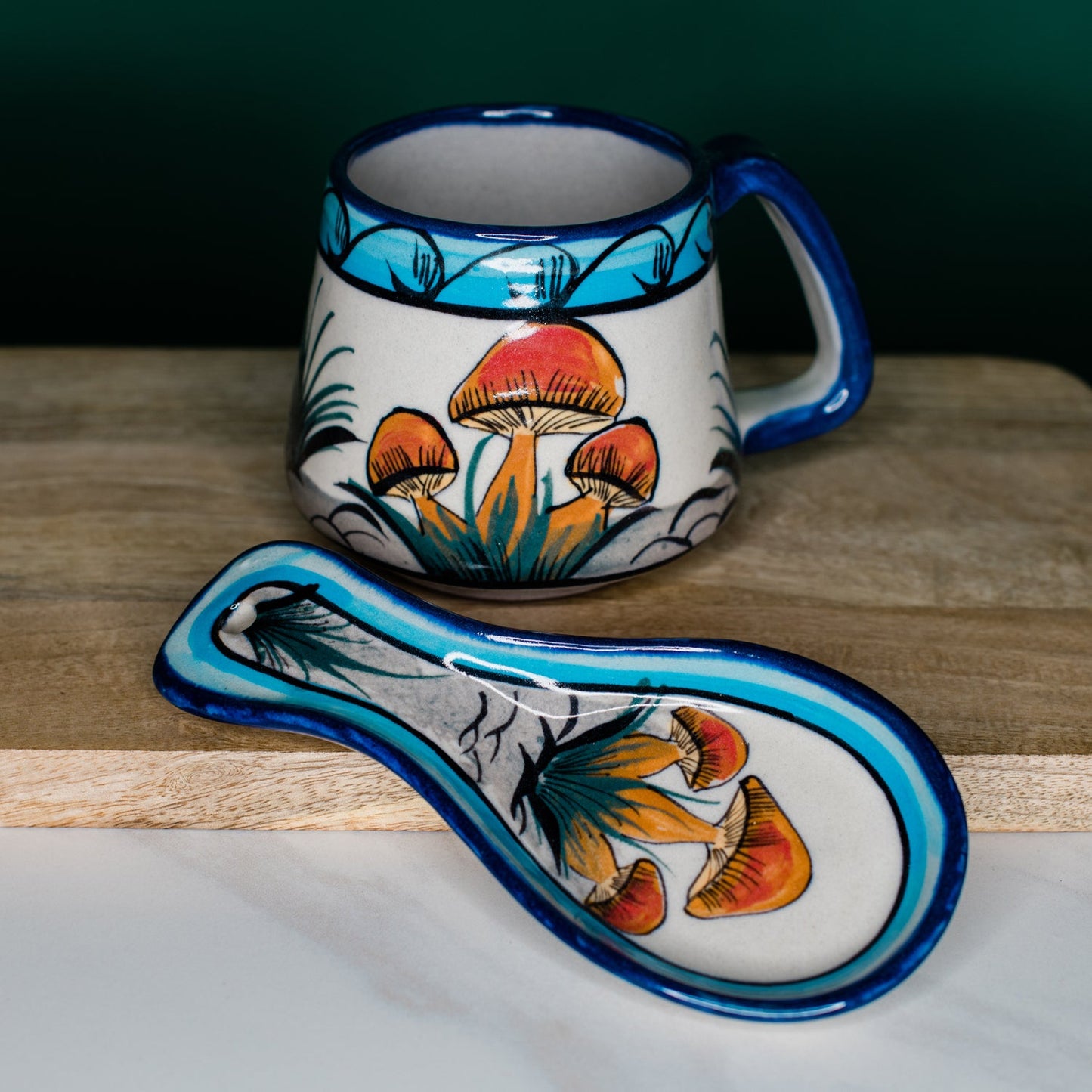 Ceramic Mushroom Spoon Rest