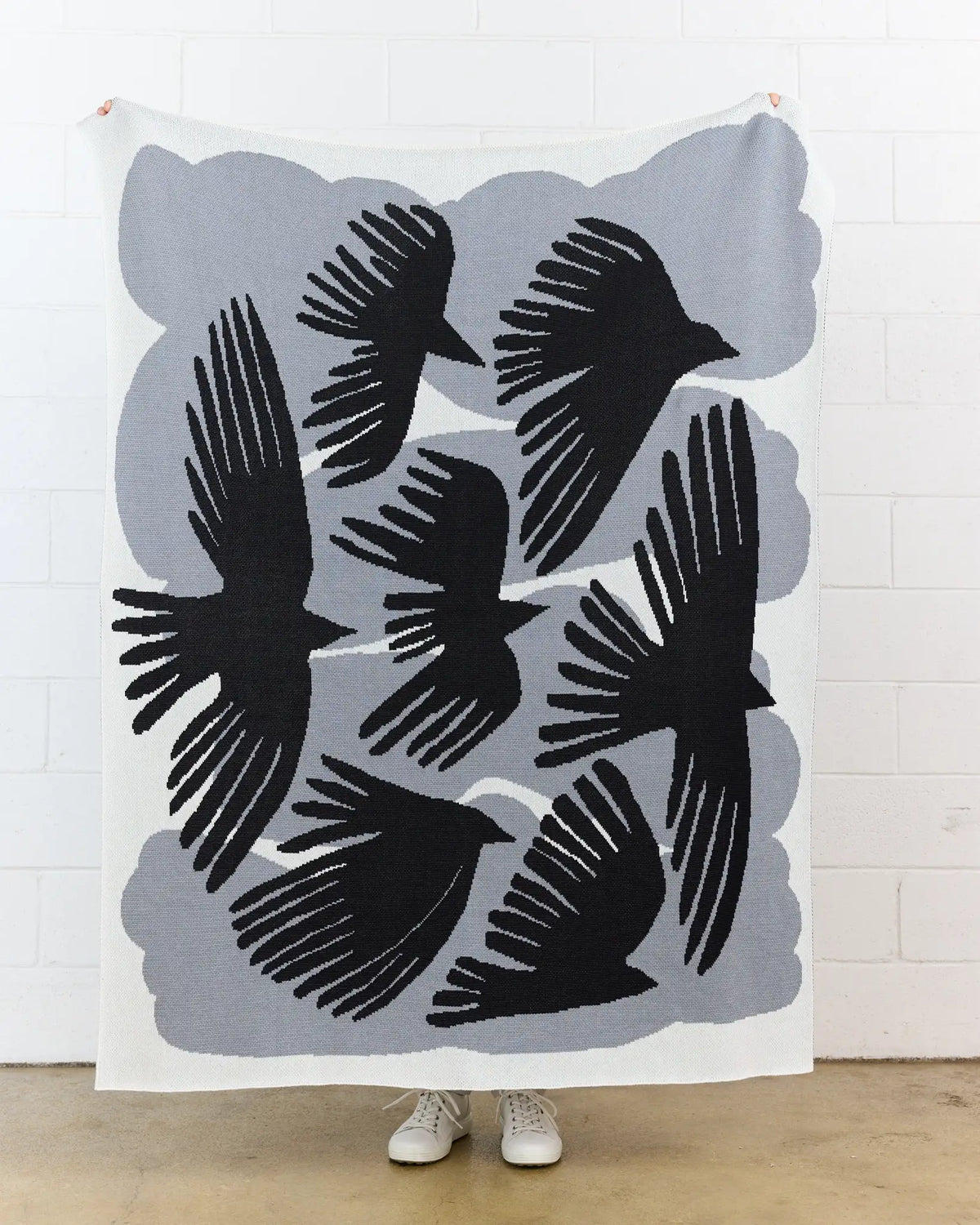 Crows Knit Blanket