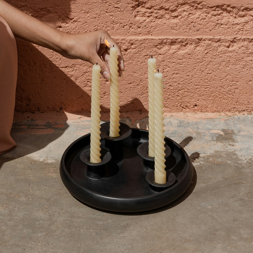 Nour Ceramic Candlestick Holder