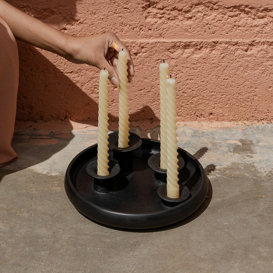 Nour Ceramic Candlestick Holder