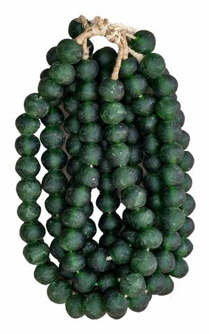 Large Recycled Glass Beads Strand