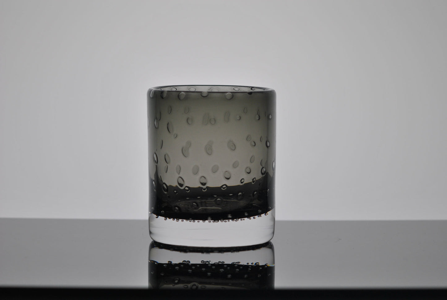 Gray Bubble Bourbon Glass