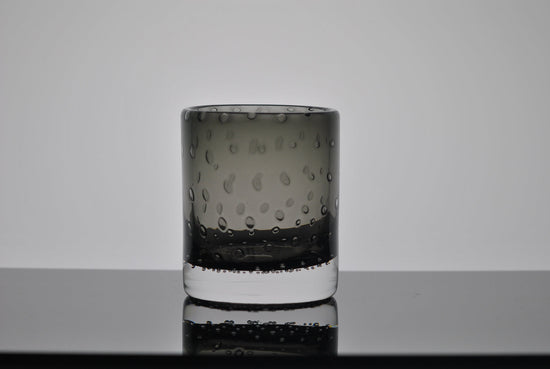 Gray Bubble Bourbon Glass