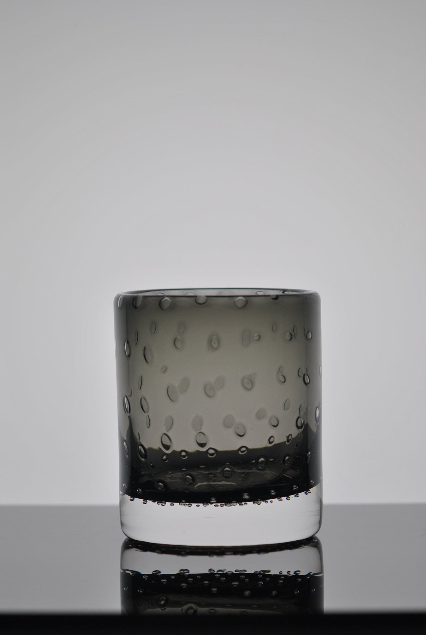 Gray Bubble Bourbon Glass