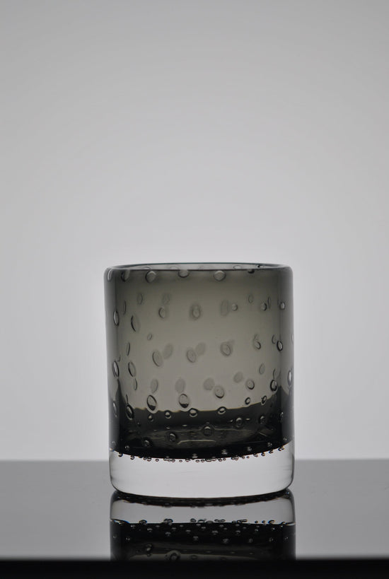 Gray Bubble Bourbon Glass