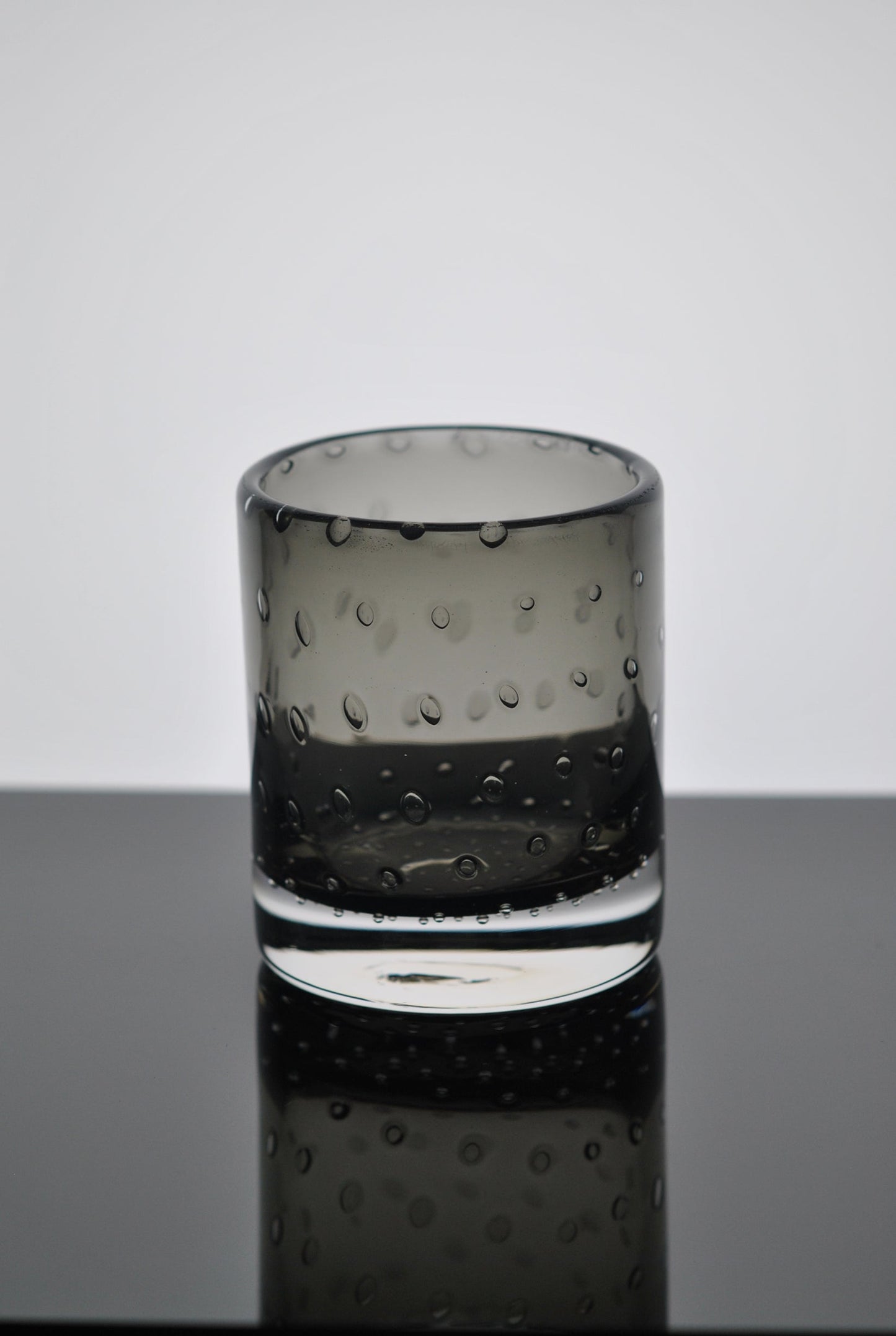 Gray Bubble Bourbon Glass