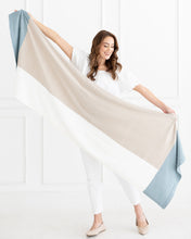 Load image into Gallery viewer, The Dreamsoft Travel Scarf - Aspen Gray Colorblock
