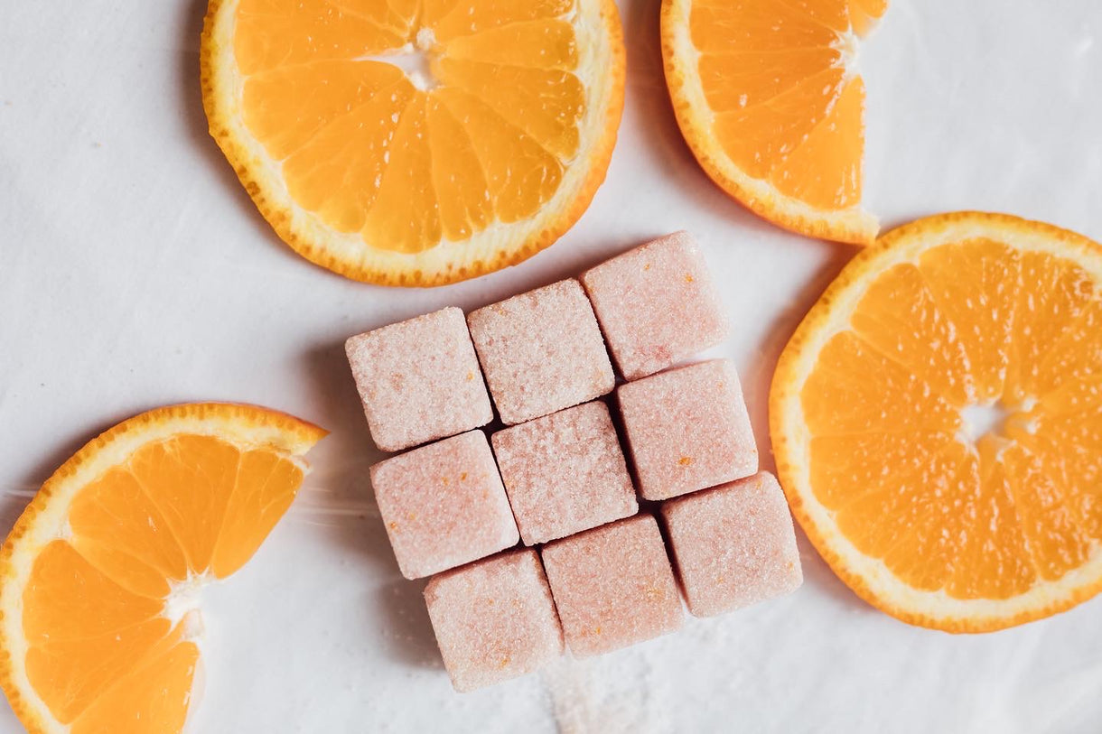 Orange Cherry Sugar Cubes
