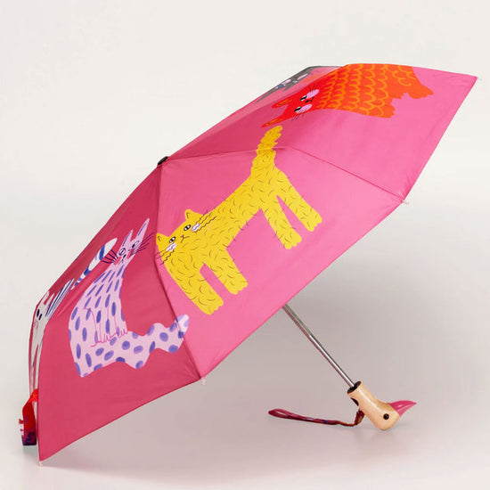 Arty Cats Compact Duck Umbrella