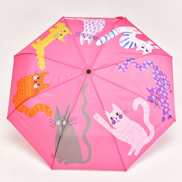 Arty Cats Compact Duck Umbrella