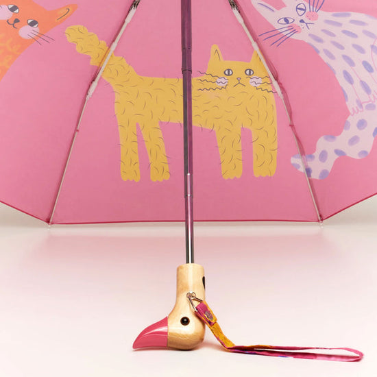 Arty Cats Compact Duck Umbrella
