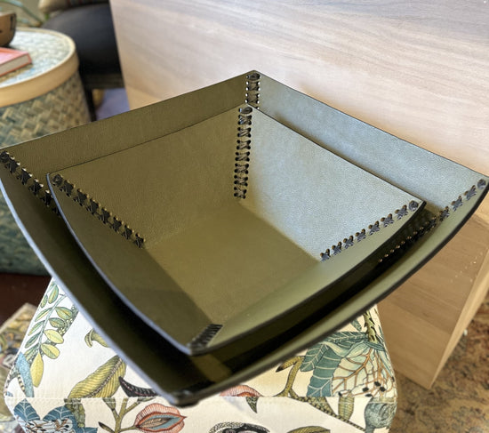 Leather Cowhide Bowl