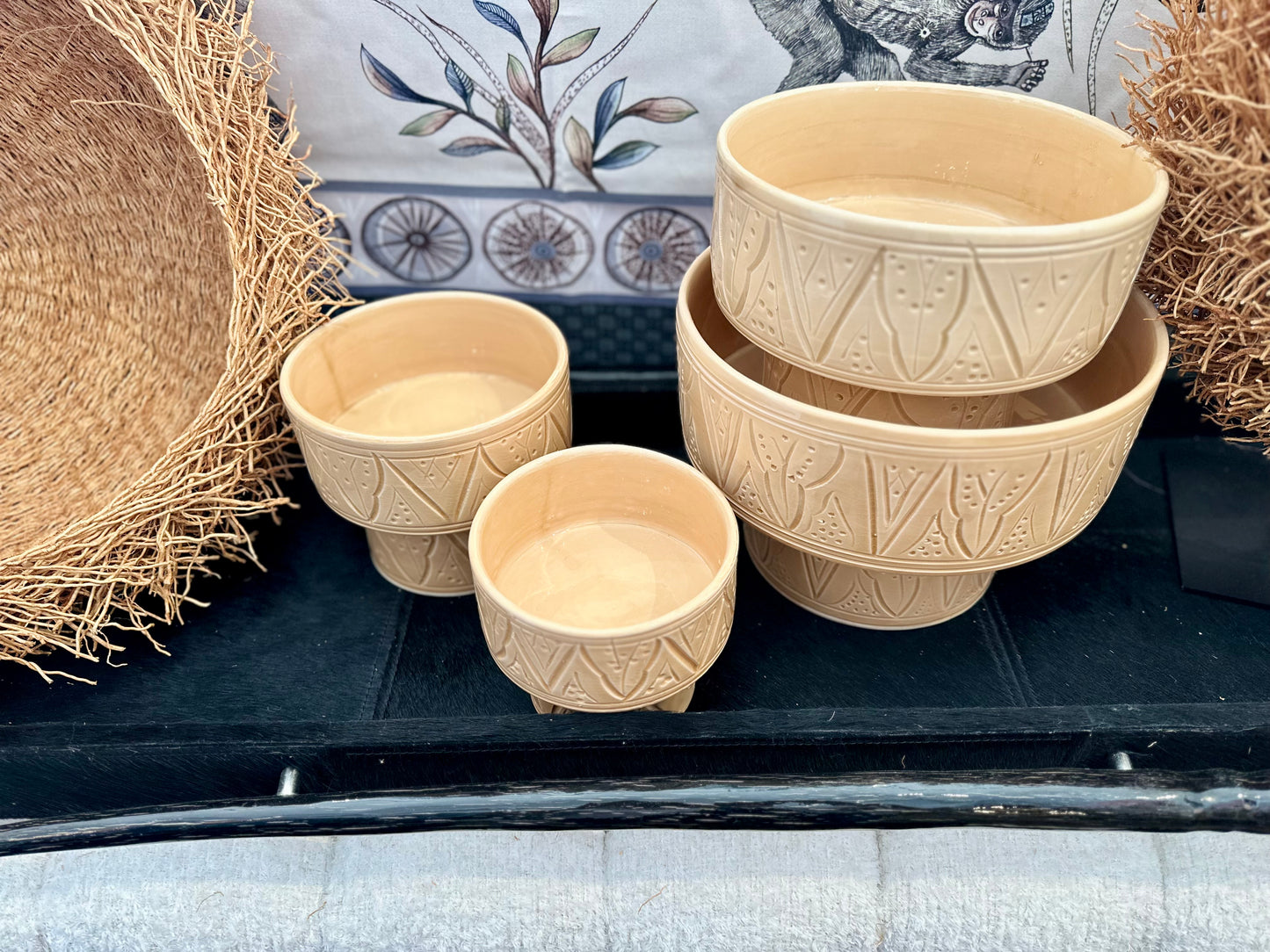 Badra Ceramic Bowl - Nude