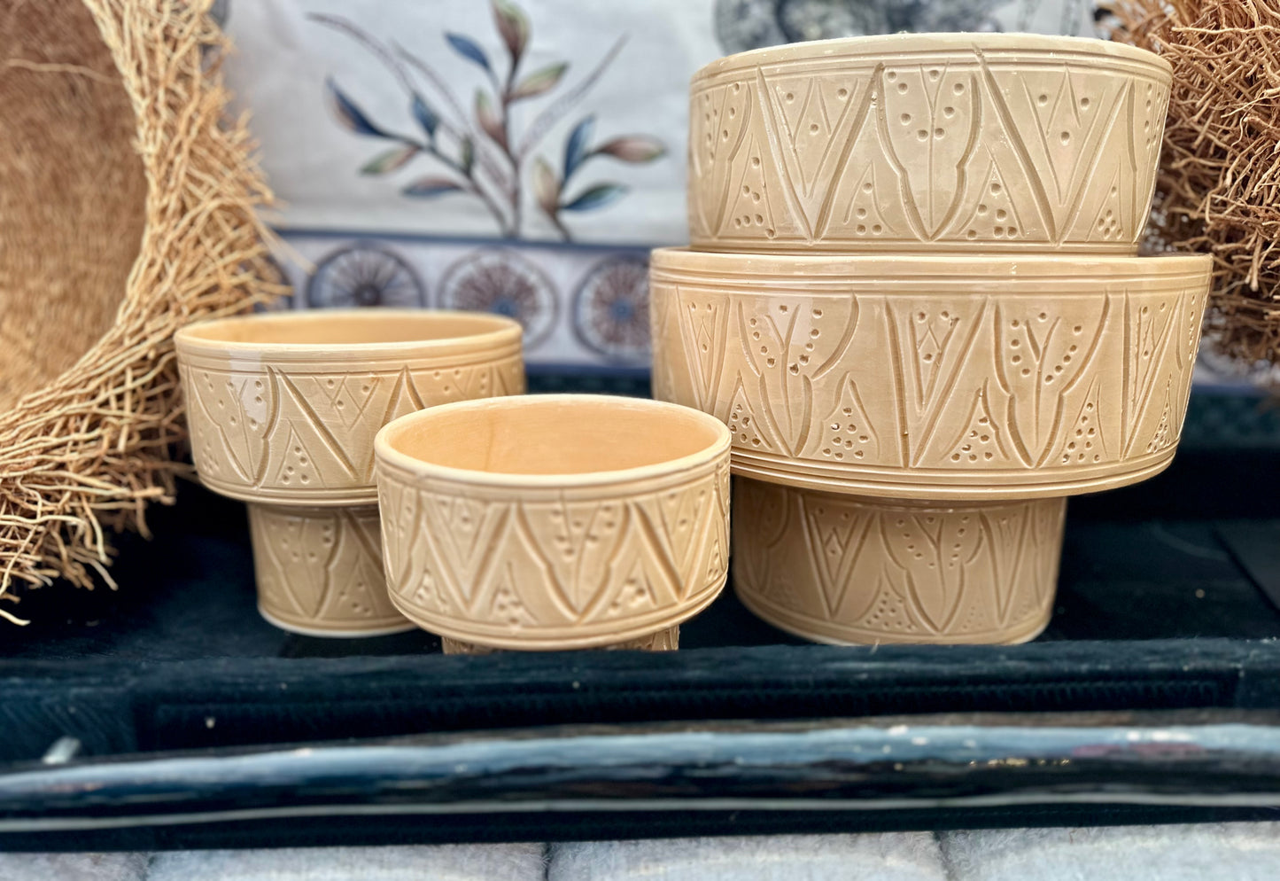Badra Ceramic Bowl - Nude