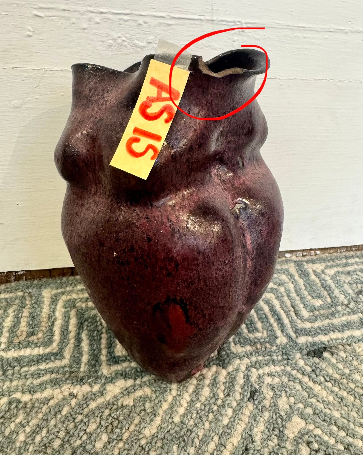 Purple Lady Goddess Vase