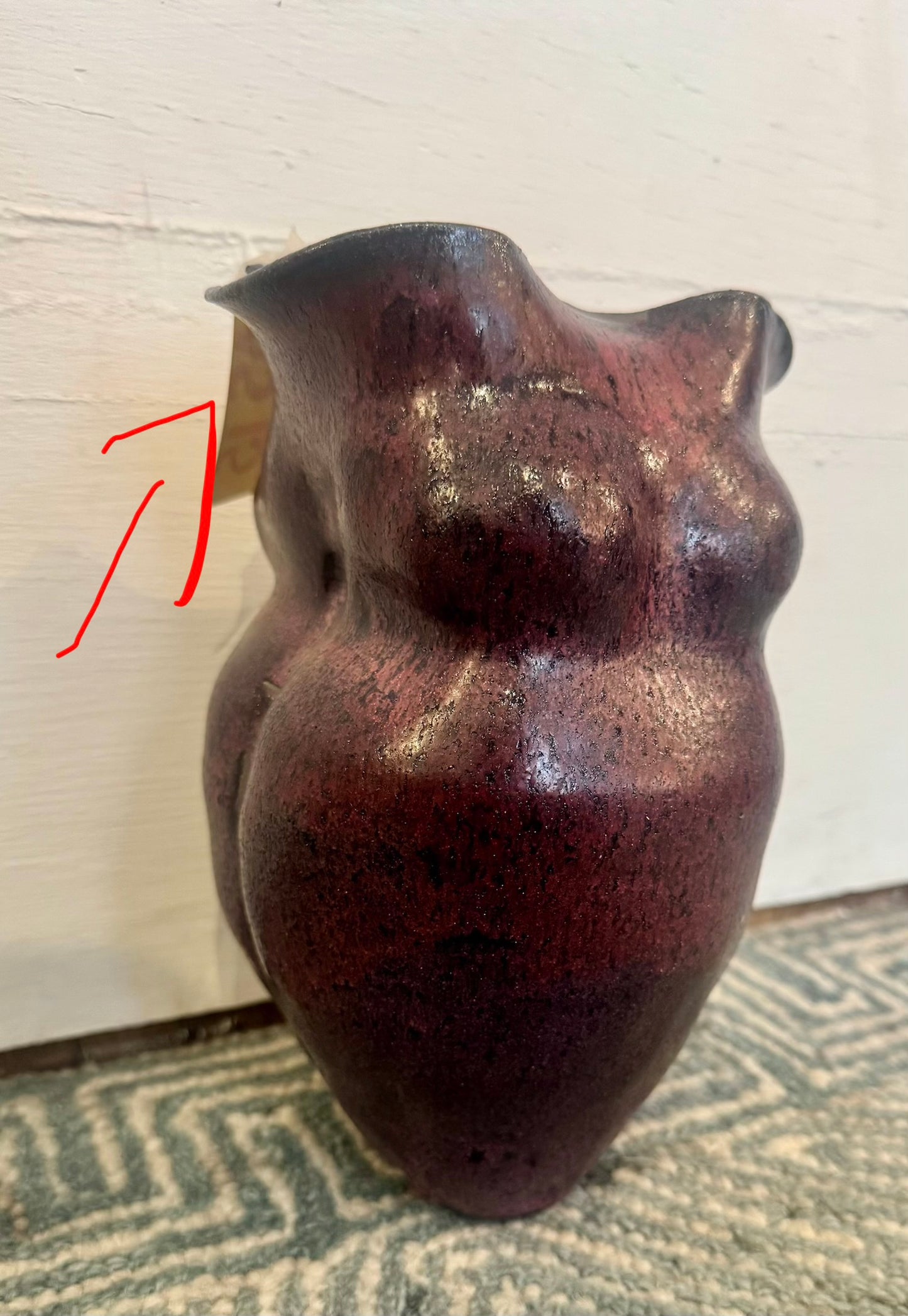 Purple Lady Goddess Vase
