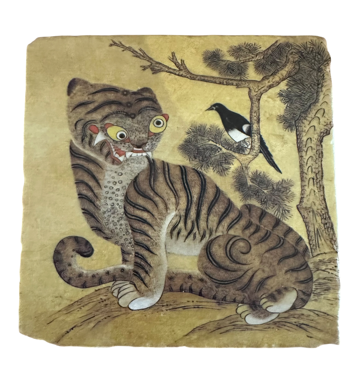 Minhwa Tigers - Tumbled Marble Coasters