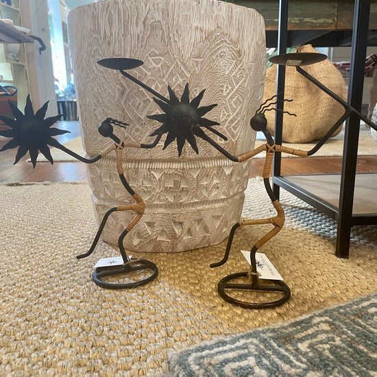 Vintage Candle Holders Sculptures