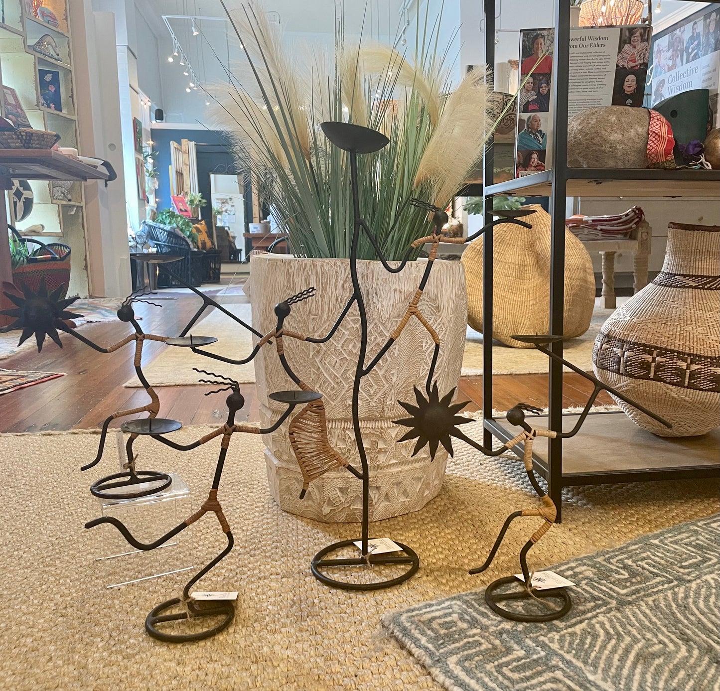 Vintage Candle Holders Sculptures