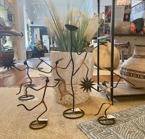 Vintage Candle Holders Sculptures