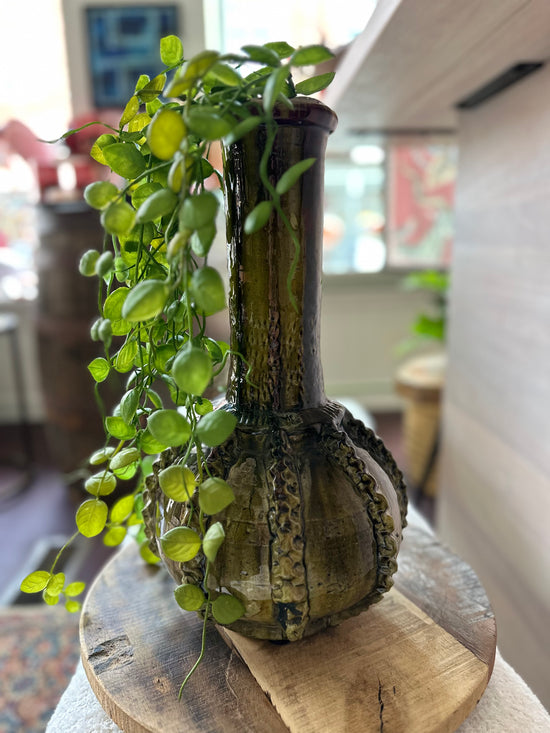 Moroccan Tamegroute Vintage Vase Pot