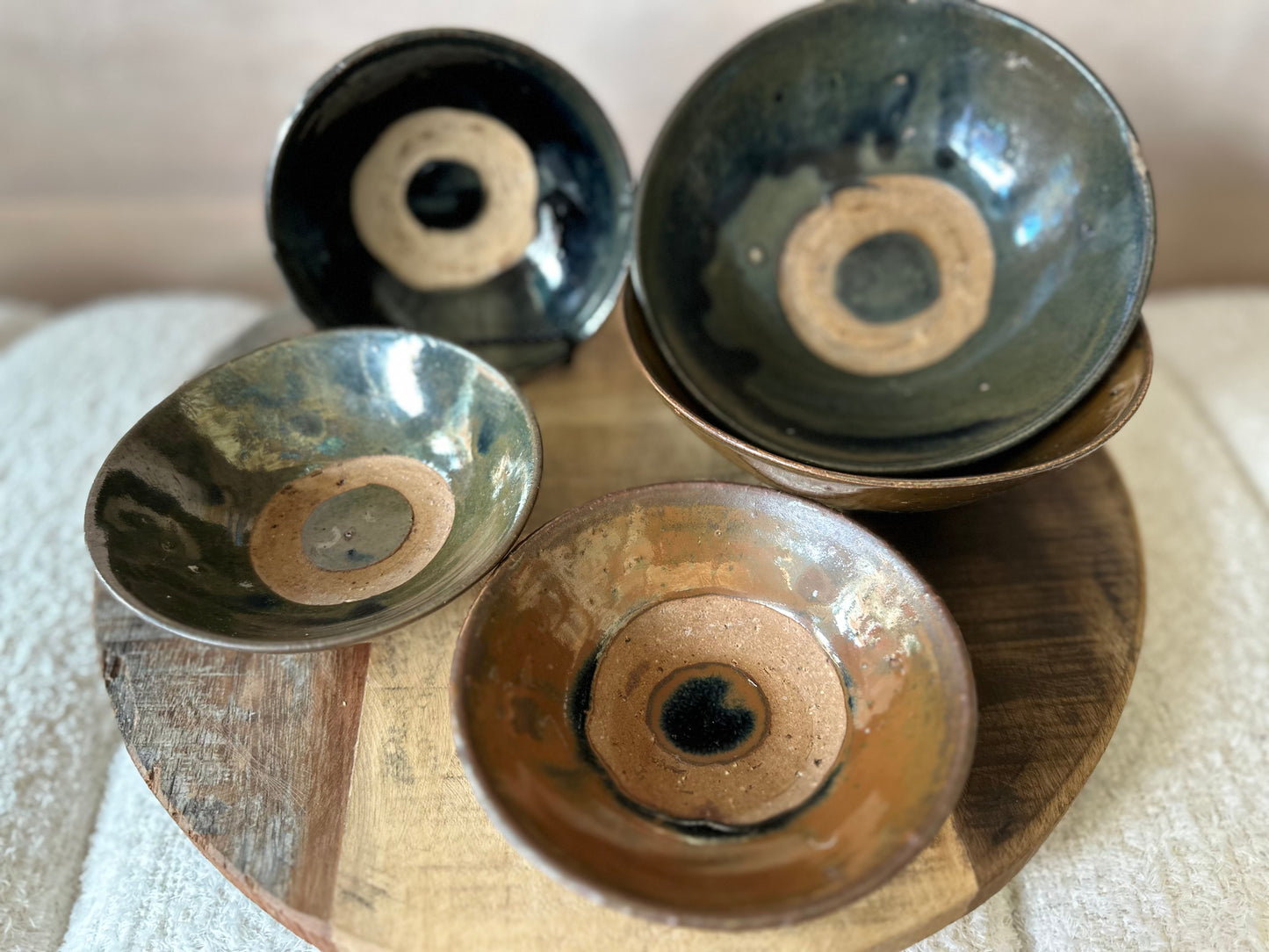 Vintage Bullseye Rice Bowl