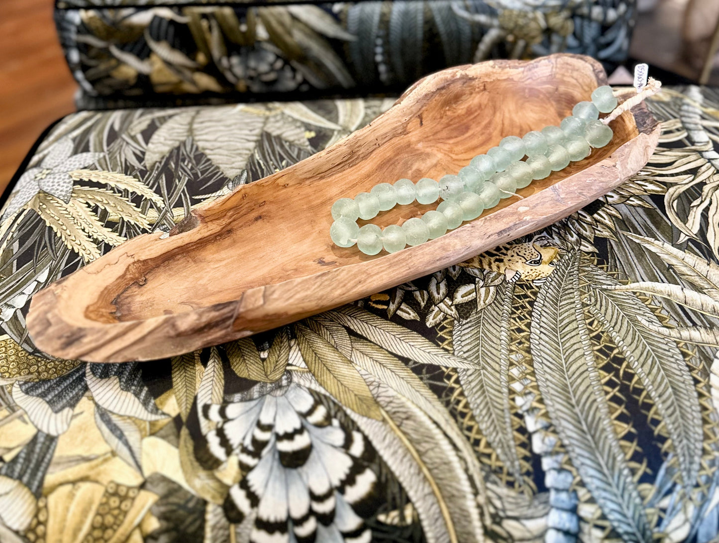 Hand Carved Long Teakwood Bowl