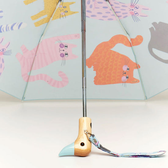 Arty Cats Compact Duck Umbrella