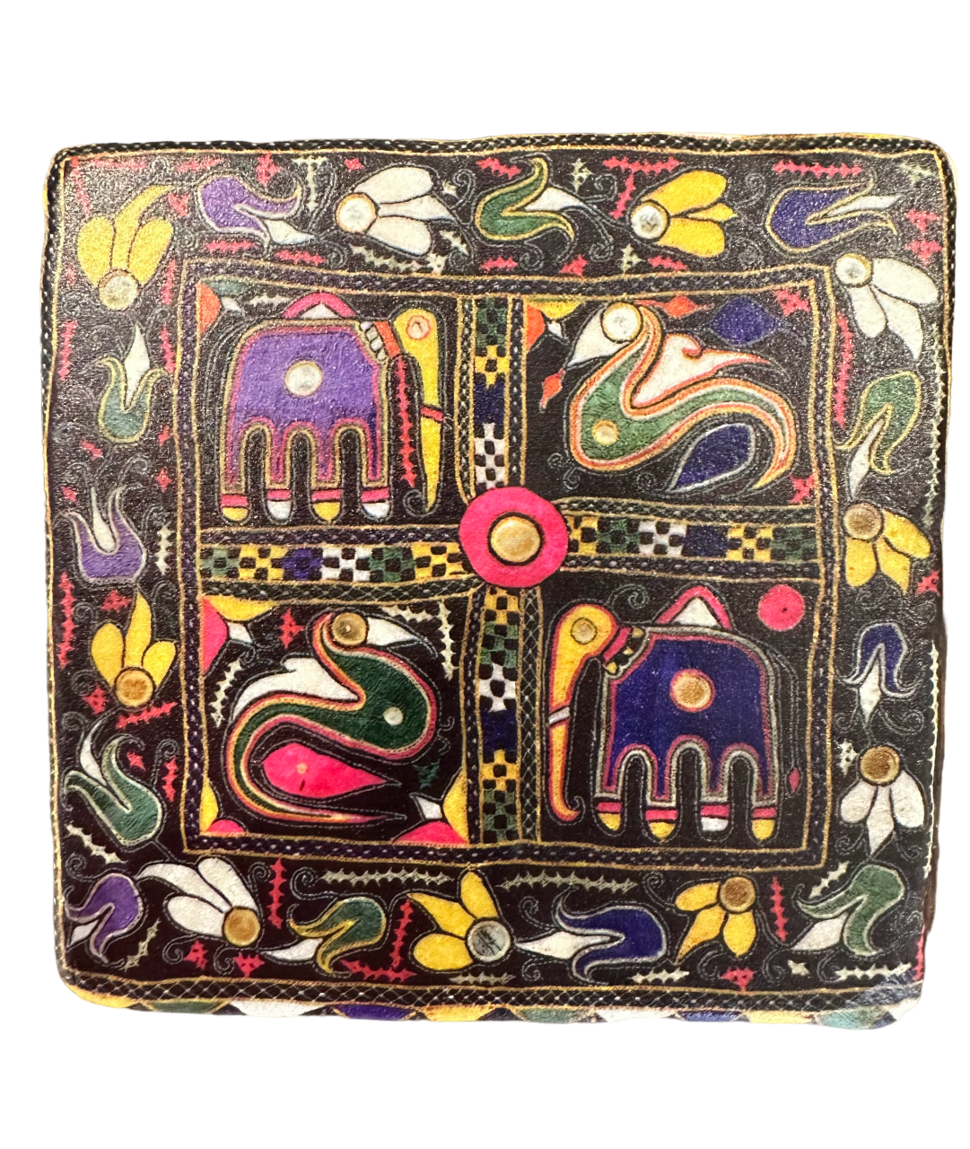 Indian Mirrorcloth - Tumbled Marble Coaster