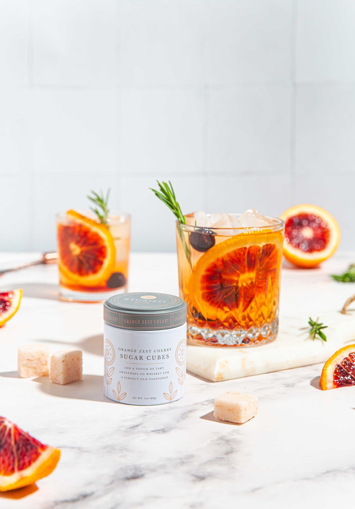 Orange Cherry Sugar Cubes