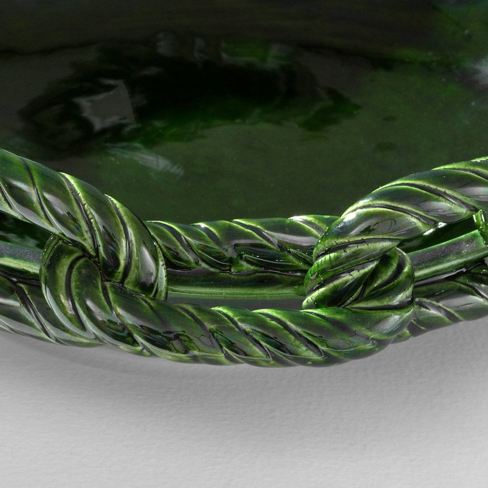 Link Round Plate in Green