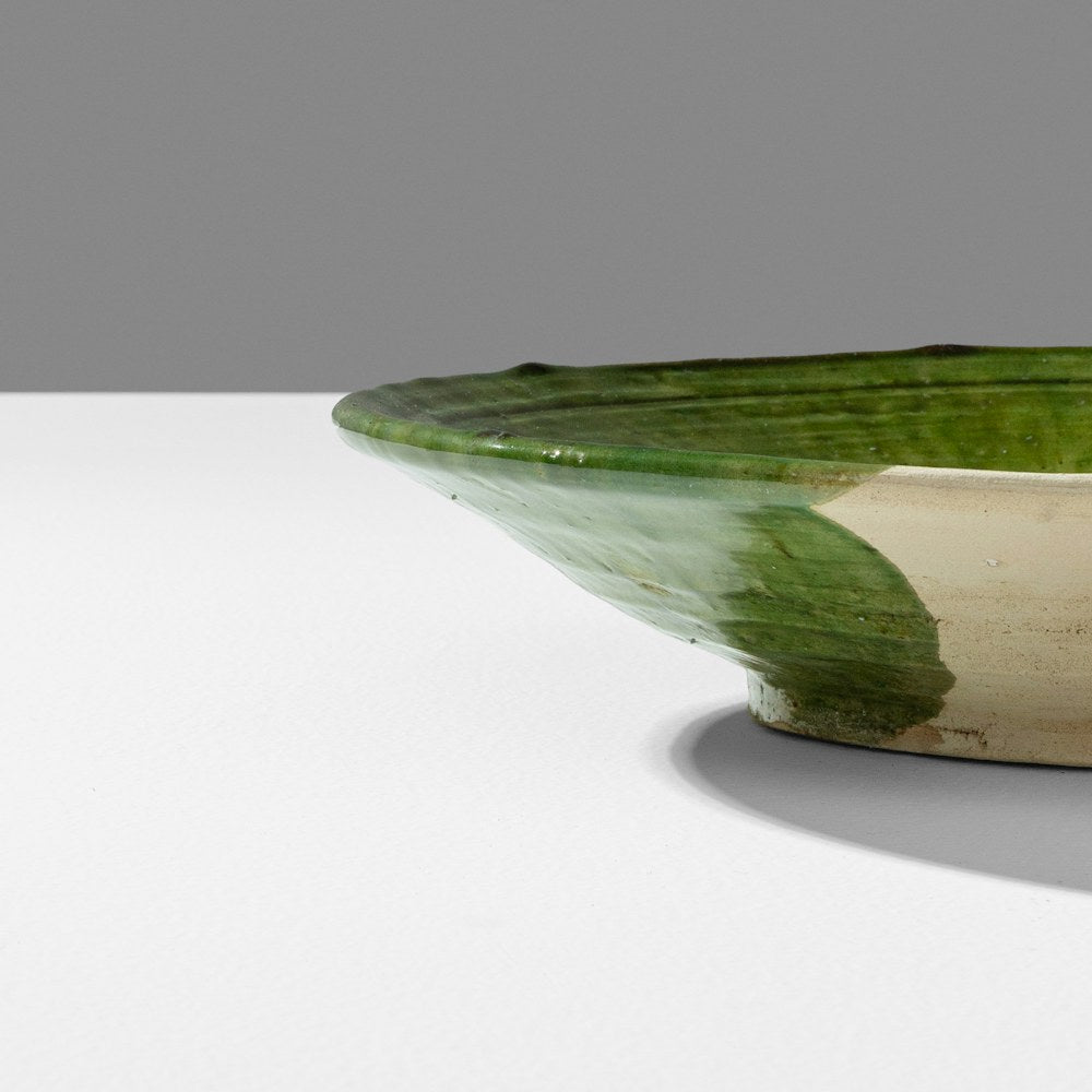 Tinfou Tamegrout Half Natural Half Glazed Plate