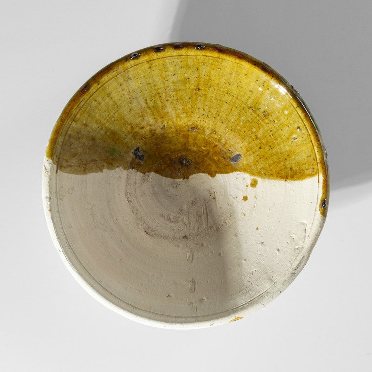 Tinfou Tamegrout Half Natural Half Glazed Plate