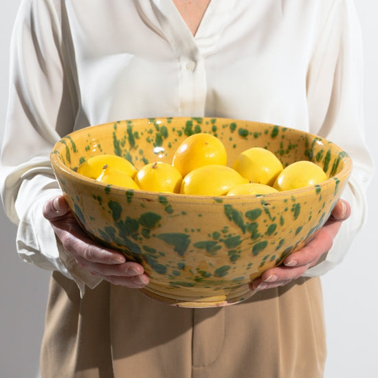 Provence Ceramic Splashed Bowl