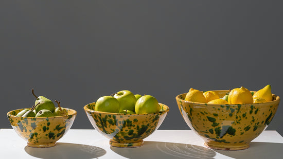 Provence Ceramic Splashed Bowl