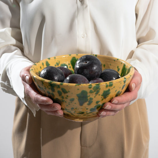 Provence Ceramic Splashed Bowl