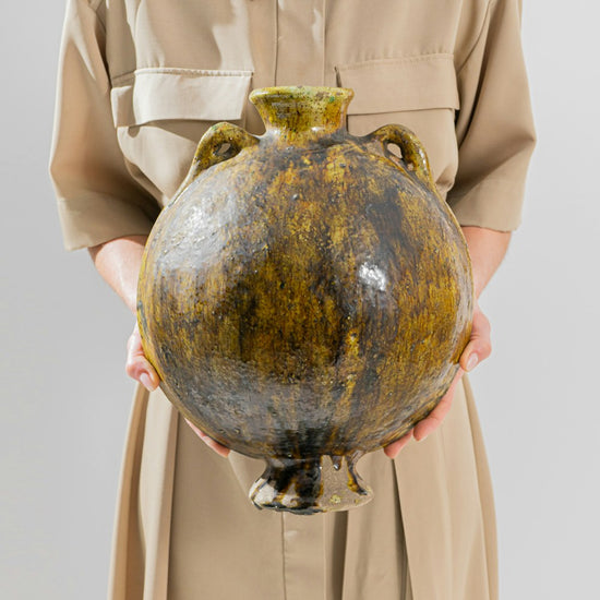 Lanzia Vase, Amber Glaze