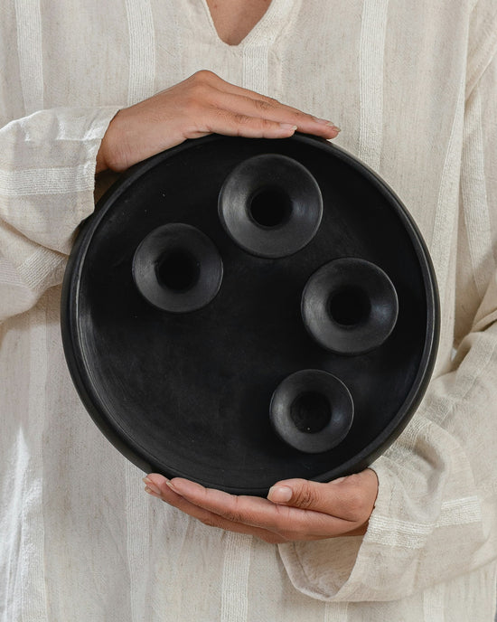 Nour Ceramic Candlestick Holder