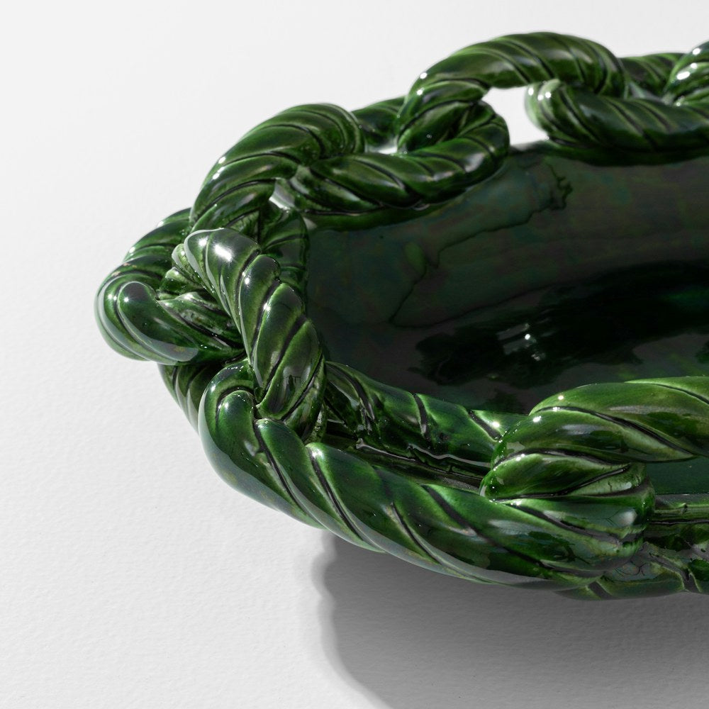 Link Oval Plate in Green