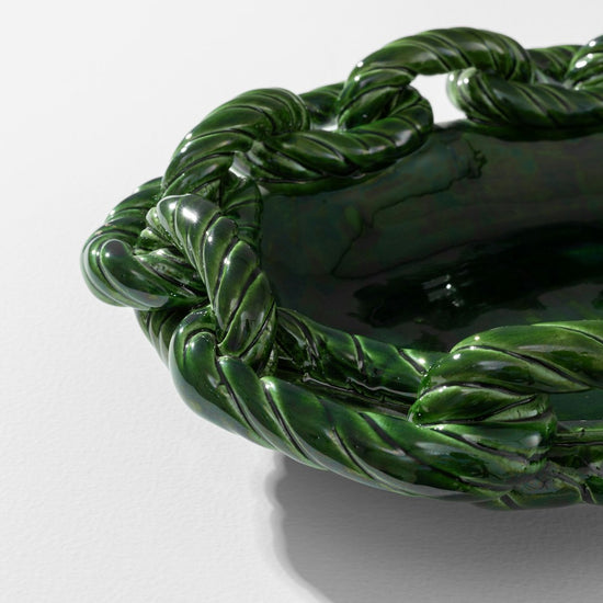 Link Oval Plate in Green