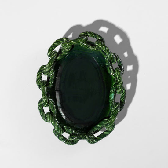 Link Oval Plate in Green