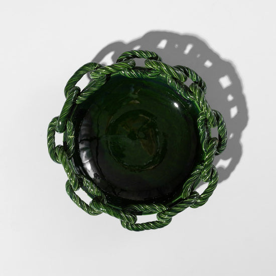 Link Round Plate in Green