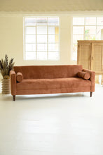 Load image into Gallery viewer, Rust Chenille Boucle Sofa
