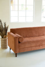 Load image into Gallery viewer, Rust Chenille Boucle Sofa
